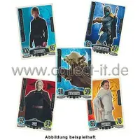 Topps FAMOV1 - Spar 1 - 5 verschiedene Force Meister - Star Wars Force Attax - Movie Cards