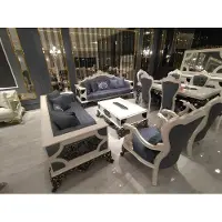 AEA s Wohnzimmer Set 2x 3-Sitzer Sofas, zwei Sesseln und Couchtisch