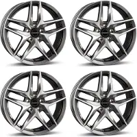 BORBET 4 Felgen Z 8.0x19 ET44 5x112 ANTP für VW Beetle Cross e-Golf Eos Golf ID.3 ID.4 Pro ID.5 Jetta Passat T-Roc Tiguan Touran 5x112 ANTP