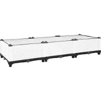Syfax Hochbeet 120x40x23 cm Polypropylen