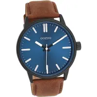 Oozoo Herren Armbanduhr braun Analog Timepieces Lederarmband D2UOC11401
