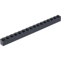 LEGO 50 Stück 2465 Stein Brick 1x16 Part Basic Steine 50 Schwarz