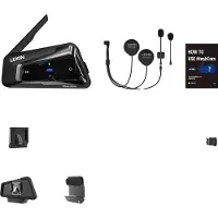 OEM LEXIN Motorrad-Headset, 2 km Mesh-Intercom, Dual Audio-Streaming, 1STK