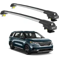 TURTLE DACHTRÄGER AIR-1 KIA CARNIVAL KA4 2021 - 2024 (Raised Rails) , Silber