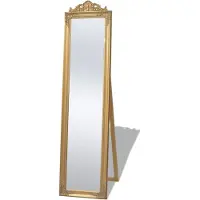 Syfax Standspiegel im Barock-Stil 160x40 cm Golden