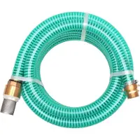 Syfax Saugschlauch mit Messing-Anschlüssen 7 m 25 mm Grün
