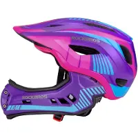 RockBros Fahrradhelm Integralhelm Kinderhelm Helm Abnehmbar 54-57CM lila