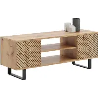 Sonstiges TV-Schrank Lowboard Unterschrank Fernsehschrank Kommode Wohnzimmer Loft 155 cm Fischgrätenmuster