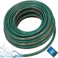 KOTARBAU Gartenschlauch 1 Zoll 30 m Wasserschlauch 4lagig Bewässerungsschlauch Flexibel & Langlebig Verstärkter Schlauch für Garten PVC Grün + Orange