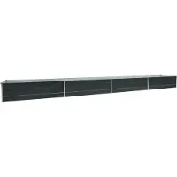 Syfax Garten-Hochbeet Verzinkter Stahl 600x80x45 cm Anthrazit