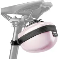 RockBros Fahrrad Satteltaschen Hard Shell Fahrradsitz Tasche 0,4L mit Halterung Rosa