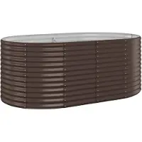 Syfax Hochbeet Verzinkter Stahl 175x100x68 cm Braun