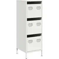 Syfax Highboard Weiß 39x35x103,5 cm Stahl