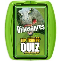 Winning Moves Quiz Dinosaurier, Brettspiel, 500 illustrierte Fragen, Wissensspiel, Kompaktes Format