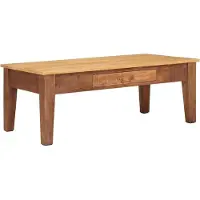 Syfax Couchtisch Braun 110 x 55 x 40 cm Massivholz Mango