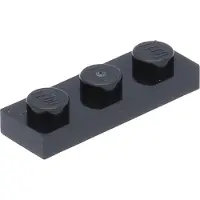 LEGO 1x3 Platte 3623 - 250 Stück Schwarz