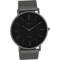 Oozoo Herren-Uhr grau Analog C9928 Vintage Series Edelstahlarmband D2UOC9928