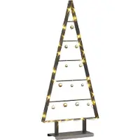 Syfax Metall Weihnachtsbaum mit Ständer Schwarz 90 cm Stahl