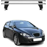 Menabo Dachträger Grundtäger für Seat Leon 2005-2009 ABE Aluminium Silber 2tlg