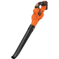 Black & Decker Akku Laubbläser, BLACK+DECKER GWC1820PCB-XJ, 18V, 209 km/h Luftgeschwindigkeit, Ohne Akku und Ladegerät