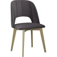 Mirjan 24 Stuhl Monti IV Pik Gerade, Esszimmerstuhl aus Buchenholz, Stilvoll Polsterstuhl, Wohnzimmer (Holzfarbe: Sonoma Eiche, Stofffarbe: Riviera 97)
