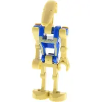 LEGO 1x Figur Droide beige blau Star Wars Pilot 1 Arm gerade sw0360