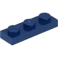 LEGO 1x3 Platte 3623 - 100 Stück Dunkelblau