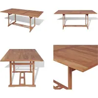 vidaXL Gartentish 180x90x75 cm Teak Massivholz - Esstisch - Esstische - Tisch - Tische