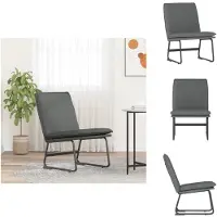 vidaXL Loungesessel Dunkelgrau 52x75x76 cm Stoff - Sessel