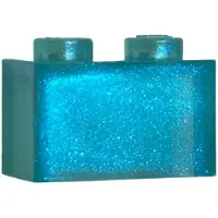 LEGO 1x2 Stein 3065 - 10 Stück Transparent Satin Hellblau