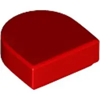 LEGO : 50 Fliesen, Größe 1x1 Noppen, abgerundet, Rot