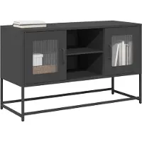 Syfax TV-Schrank Schwarz 100,5x39x60,5 cm Stahl