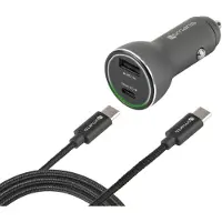 4smarts Kfz-Schnell-Ladeset iPD für Smartphones mit USB Typ-C | Ladekabel