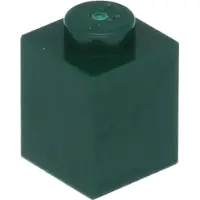 LEGO 100 Stück 3005 Stein Brick 1x1 Part Basic Steine 100 Dunkelgrün
