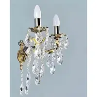 AEA Wandlampe Wandleuchten Wandleuchte Lüster Wand Lampen Silber Kristall