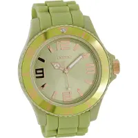 Oozoo Damen Armbanduhr grün Analog schimmernd Timepieces Silikonarmband D2UOC4350A