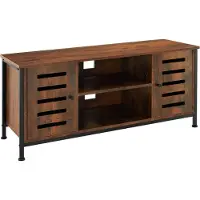 TecTake - TV-Schrank Schrank Carlow - industriell - dunkelbraun - 110x41,5x50,5cm