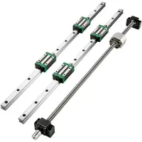 StarTech.com Linearführung - Linearschiene mit 4 Stk. Gleitblock - Kugelumlaufspindel Führungsschiene für 3D-Drucker und CNC-Maschine - HGR 20-1500mm
