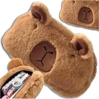 Edibazzar Schule Federmäppchen Capybara Beutel für Mädchen Junge Plüsch
