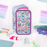 OEM Schultasche mit 3 Fachern, Polyester, buntes Design, für Schüler