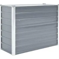 Syfax Garten-Hochbeet Verzinkter Stahl 100x40x77 cm Grau