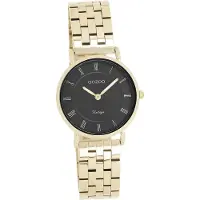 Oozoo Damen Herren Armbanduhr gold Analog Vintage Series armband D2UOC20378