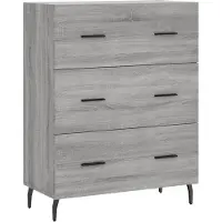 Syfax Sideboard Grau Sonoma 69,5x34x90 cm Holzwerkstoff