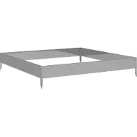 Syfax Hochbeet 100x100x18,5 cm Verzinkter Stahl