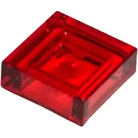 LEGO 1x1 Fliesen 3070 - 100 Stück Trans - Rot