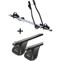 VDP Fahrradträger SAGITTAR + Dachträger Stahl kompatibel mit für Hyundai i20 I 5 Türer 2008-2014