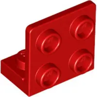 LEGO Winkel: 25 Brackets 1x2/2x2, 90°, Rot