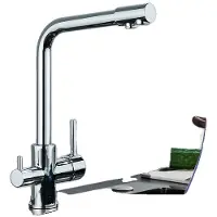 OEM Küchenarmatur, integrierter Wasserfilter, 360-Grad drehbares Design, Chrom