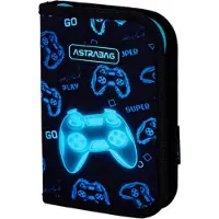 Astra Einzelne Federtasche mit Zubehör Go Playing Blue Pad AC11 Astrabag
