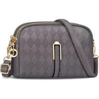 Sonstiges TEUEN Damen Kleine Crossbody Umhängetasche Leder mit Reißverschluss